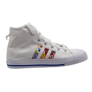 Adidas Originals‎ Nizza Hi RF Mens White Graphic Sneakers Shoes GX2712 Size 5.5